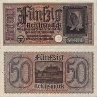 *50 Reichsmark Nemecko - okupované územia 1939 AU - Kliknutím na obrázok zatvorte -